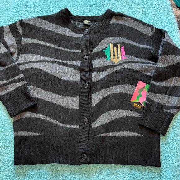 NWT Wicked x Paul Tazewell Zebra Stripe Cardigan - Picture 1 of 5